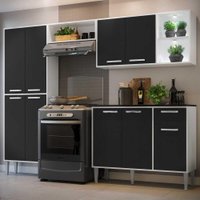 Cozinha Compacta c/ 2 Leds 4 pçs Xangai Multimóveis V3414