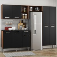 Cozinha Compacta com Armário e Balcão Pequim Up Multimóveis V2999