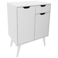 Gabinete Para Banheiro 2 Portas 1 Gaveta BN3637 Branco Tecno Mobili