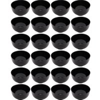 24 Cumbuca de Vidro Tigelas para Restaurantes Preto 700ml Sushi Açaí Diwali