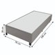 Cama Box 0,79 m com 38cm de Altura Prince Suede Cinza