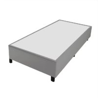 Cama Box 0,79 m com 38cm de Altura Prince Suede Cinza
