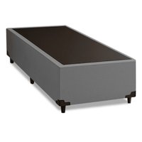Cama Box Solteiro 0,88m com 38cm de Altura Suede Prince Cinza