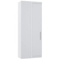Guarda Roupa de Canto Reto Modulado 90cm 1 Porta Alpes Luciane Móveis Branco
