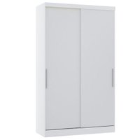 Guarda Roupa Modulado 134,50cm 2 Portas de Correr Alpes Luciane Móveis Branco