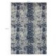Tapete Azul Marinho Antiderrapante para Quarto Sala 200x135cm Retangular Poliéster Odessa Azul/Marinho