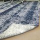 Tapete Azul Marinho Antiderrapante para Quarto Sala 200x135cm Retangular Poliéster Odessa Azul/Marinho