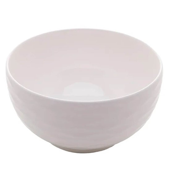Bowl Tigela de Porcelana Branca Lyor 400ml  Caldos Sopas Vasilha para Açaí Sobremesa Branco