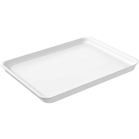 Bandeja Plástica para Servir Hamburguer 32x23cm Restaurante Branco A4 Uno Coza Branco