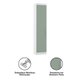 Guarda Roupa Sapateira Modulado 50cm 1 Porta Alpes Luciane Móveis Branco/Verde