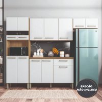 Armário de Cozinha Compacta 9 Portas 2,50m Versalhes Kit's Paraná