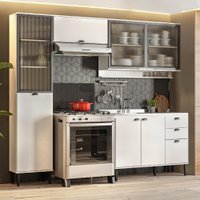Armário de Cozinha Completa Lótus Boost Carraro Branco