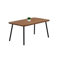 Mesa de Jantar 6 Lug Retangular 1,6m Stellar Carraro Nog Pre