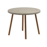 Mesa de Jantar 4 Lug Redonda 99cm Stellar Carraro Pet Ros 6388641