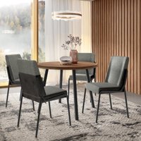 Conjunto Sala de Jantar 4 Cadeiras Roman Carraro Nog Pre