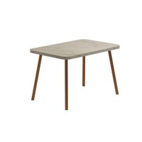 Mesa de Jantar 4 Lug Retangular 1,2m Stellar Carraro Pet Ros 6388527