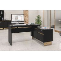 Mesa de Canto Los Angeles com 1 Porta e 2 Gavetas Politorno