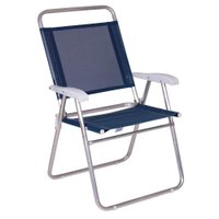 Cadeira De Praia Alumínio Master Plus Até 120kg Cores Mor Cor:azul Azul