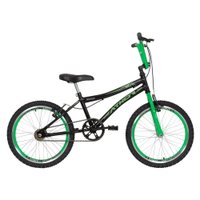 Bicicleta Infantil Athor Aro 20 Atx Preto Com Verde