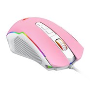 Mouse M910WP-RGB Ranger Branco com Rosa Redragon