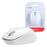 Mouse PCYES Mover, 1600 DPI, Wireless, Silencioso, Branco - PMMWSCW
