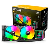 Water Cooler C3Tech, 240mm, Intel/AMD, RGB - FC-W240RGB