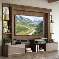 Estante com Suporte TV 65" Prateleiras c/ Espelho Oslo Multimóveis V3385