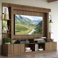 Estante com Suporte TV 65" Prateleiras c/ Espelho Oslo Multimóveis V3385