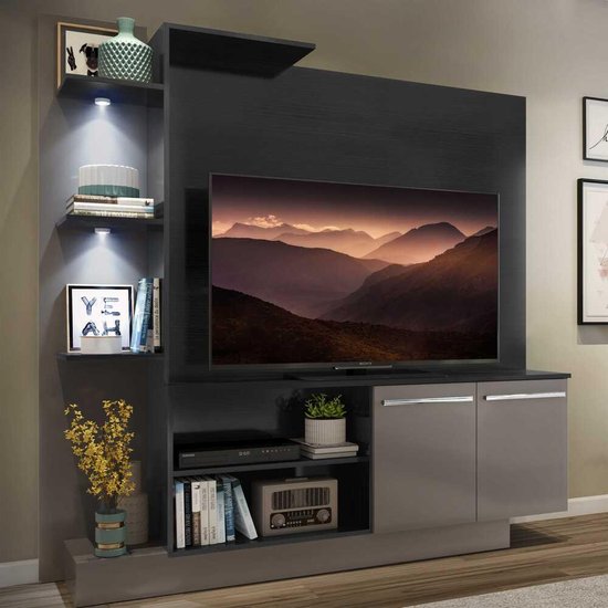 Estante TV 55" c/ 2 Leds e 2 portas Dallas Multimóveis V3398