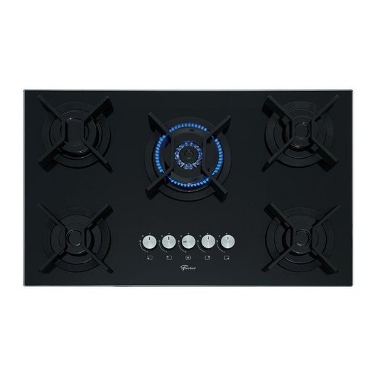 Cooktop Fischer 5 Bocas TC Infinity Preto Bivolt 26298-57077