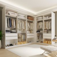 Closet Casal Jersey 6 Gavetas Branco - Panorama Móveis