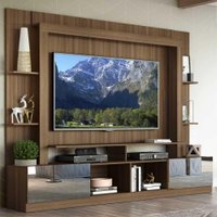 Estante TV 65" Portas Com Espelho Oslo Multimóveis V3390