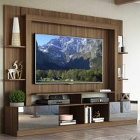 Estante TV 65" Portas Com Espelho Oslo Multimóveis V3390
