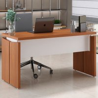Mesa Escrivaninha Freijó/Branco Y37 - Artany Móveis