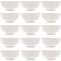 15 Bowls de Porcelana Branca Lyor 540ml Cumbucas Clean para Açaí Restaurante Sorveteria