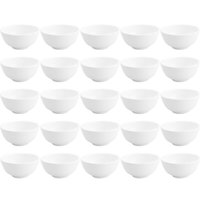Kit 25 Cumbucas de Porcelana Brancas 200ml para Restaurantes Bares Hotéis Clean Lyor