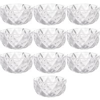 Kit 10 Cinzeiros de Cristal de Chumbo Bonitos para Hotéis Restaurantes Bowls Diamond Lyor
