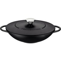 Panela Wok Tramontina Trento em Ferro Esmaltado Antiaderente 5L Starflon Excellent com Tampa