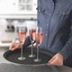 Kit 10 Bandejas Antiderrapante Tramontina Service Garçom Servir Bares Hoteis Eventos 40cm