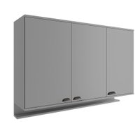 Aéreo de Cozinha 1200mm 3 Portas Lótus Carraro Titânio