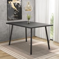 Mesa De Jantar Belo Yan1,35x0,80 Estilo Industrial - Preto