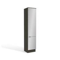 Paneleiro Nox 2 Portas Onix/Steel 50cm x 52cm