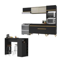 Cozinha Modulada com Bancada Americana Veneza Multimóveis MP2208