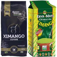Kit 2 Erva-Mate Ximango Pura Folha 500g e Nativa Reserva Especial 1kg para Chimarrão