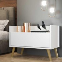 Mesa de Cabeceira 80cm Retrô V4000 Multimóveis