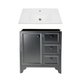 Gabinete Armário Banheiro Ditália c/Pia BN-05 cor:preto