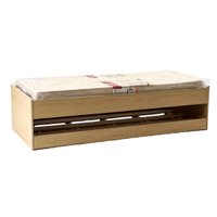 Cama Solteiro Bicama Ditália com Colchões CM-20 cor:Riviera