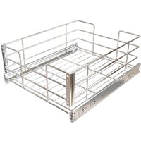 Gaveta Aramada Deslizante 34,5cm com Corrediças Largas Fruteira Cozinha Cromada Dimec