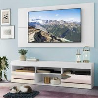 Rack C/ Painel e Suporte TV 65" com Espelho Londres Multimóveis V3349