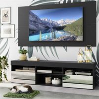 Rack C/ Painel e Suporte TV 65" com Espelho Londres Multimóveis V3349